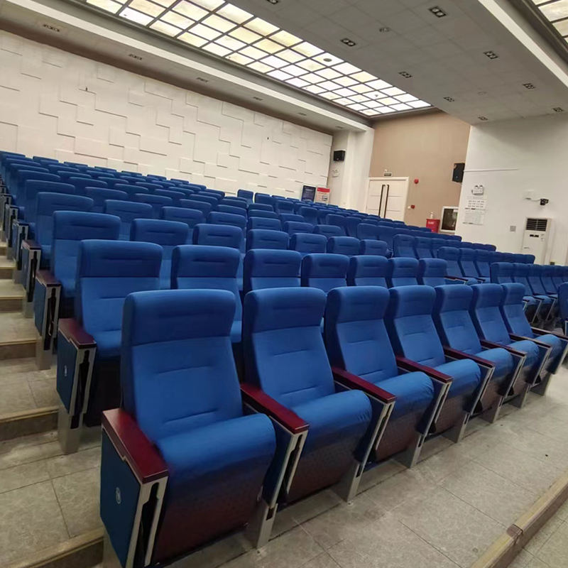 Cadeira de cinema de auditório de igreja almofadada com esponja de alta qualidade de luxo cadeira empilhável