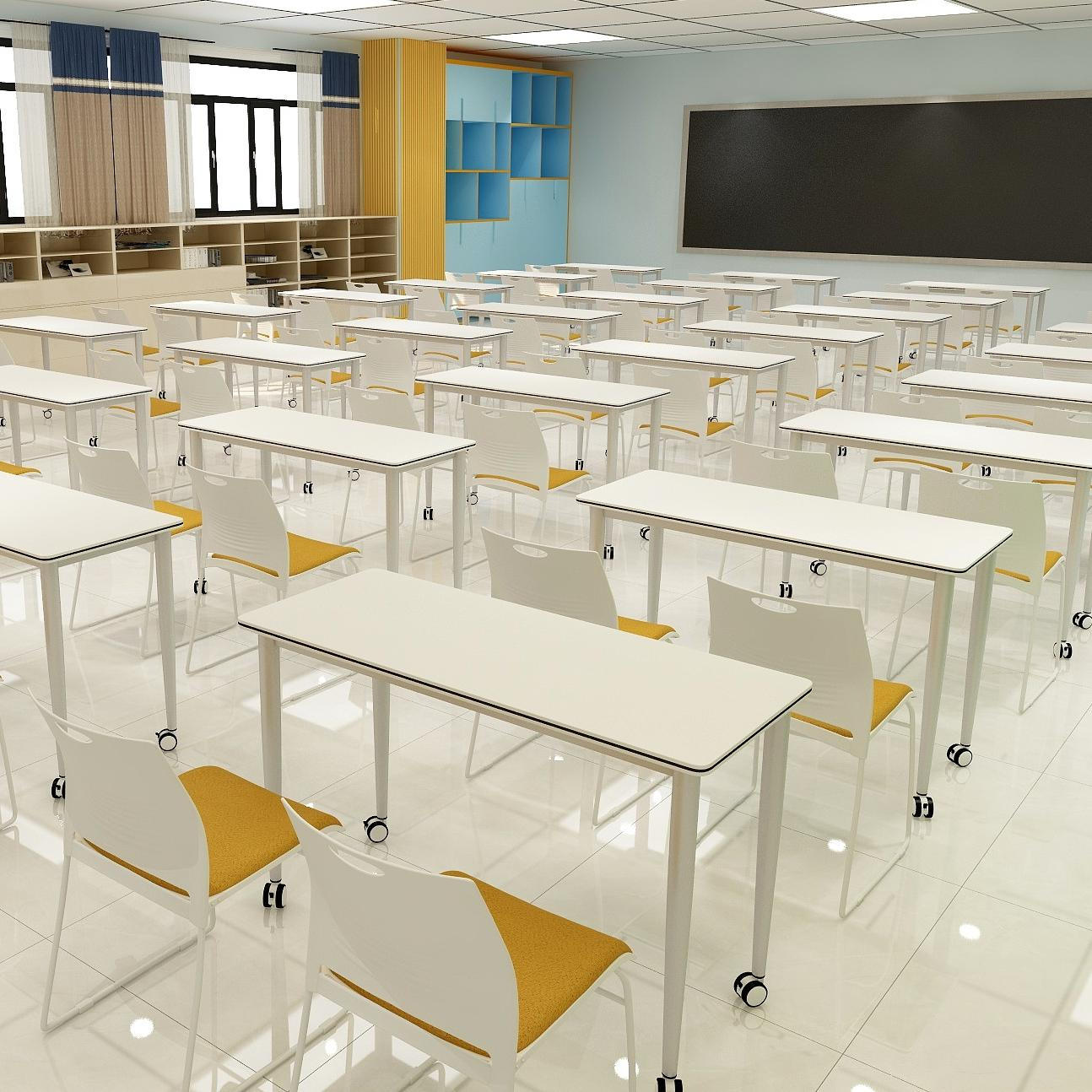 Mesa de treinamento em sala de aula estudante faculdade mesa mover rodas dobrável mesa de escritório de treinamento em casa móveis comerciais