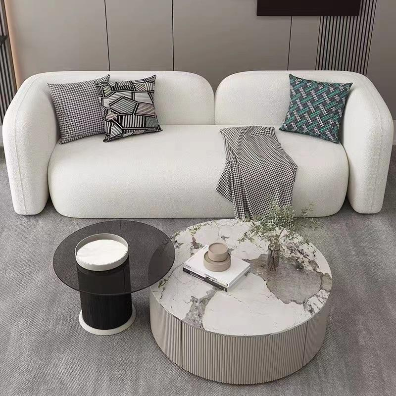 Conjunto de sofás para escritório doméstico, design moderno, sofá de couro, área de recepção, móveis comerciais, mesas sillas