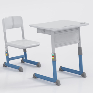 Conjuntos de móveis escolares, assento de mesa ajustável, mesa de estudante e cadeiras, conjuntos personalizáveis, cadeiras empilháveis, conjuntos de sala de aula